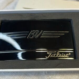 New in Box Titleist Bob Vokey belt buckle dark stainless steel